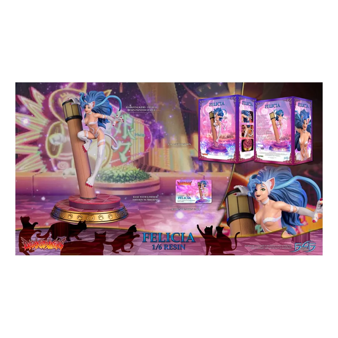 First 4 Figures Darkstalkers - Figurine Felicia PRÉCOMMANDE 19 First 4 Figures Darkstalkers - Figurine Felicia PRÉCOMMANDE – Image 17