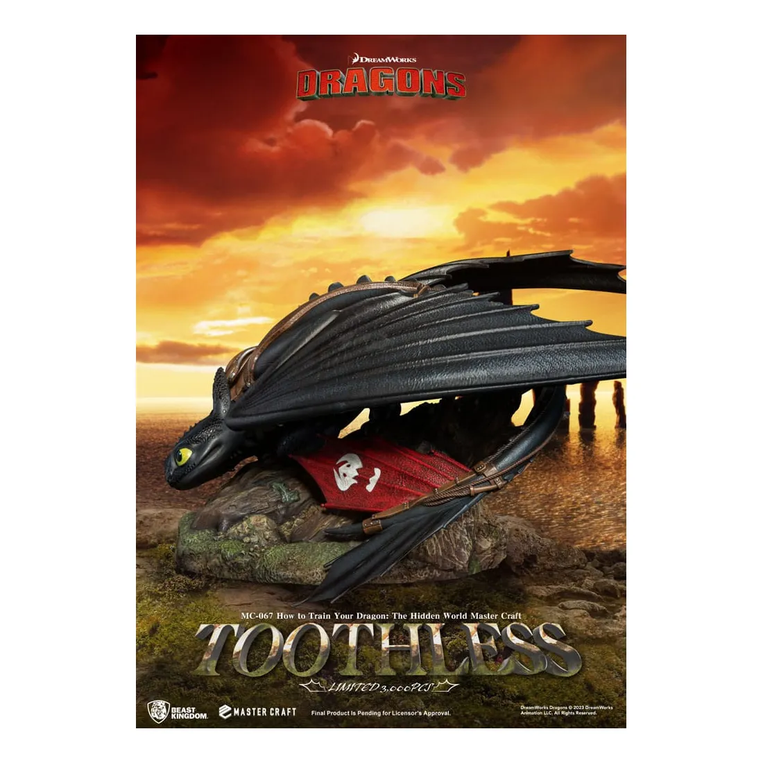 BEAST KINGDOM Dragons - Master Craft - Figurine Toothless PRÉCOMMANDE 7 BEAST KINGDOM Dragons - Master Craft - Figurine Toothless PRÉCOMMANDE – Image 5