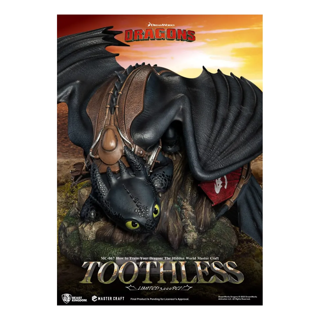 BEAST KINGDOM Dragons - Master Craft - Figurine Toothless PRÉCOMMANDE 8 BEAST KINGDOM Dragons - Master Craft - Figurine Toothless PRÉCOMMANDE – Image 6
