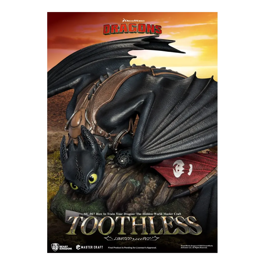 BEAST KINGDOM Dragons - Master Craft - Figurine Toothless PRÉCOMMANDE 9 BEAST KINGDOM Dragons - Master Craft - Figurine Toothless PRÉCOMMANDE – Image 7