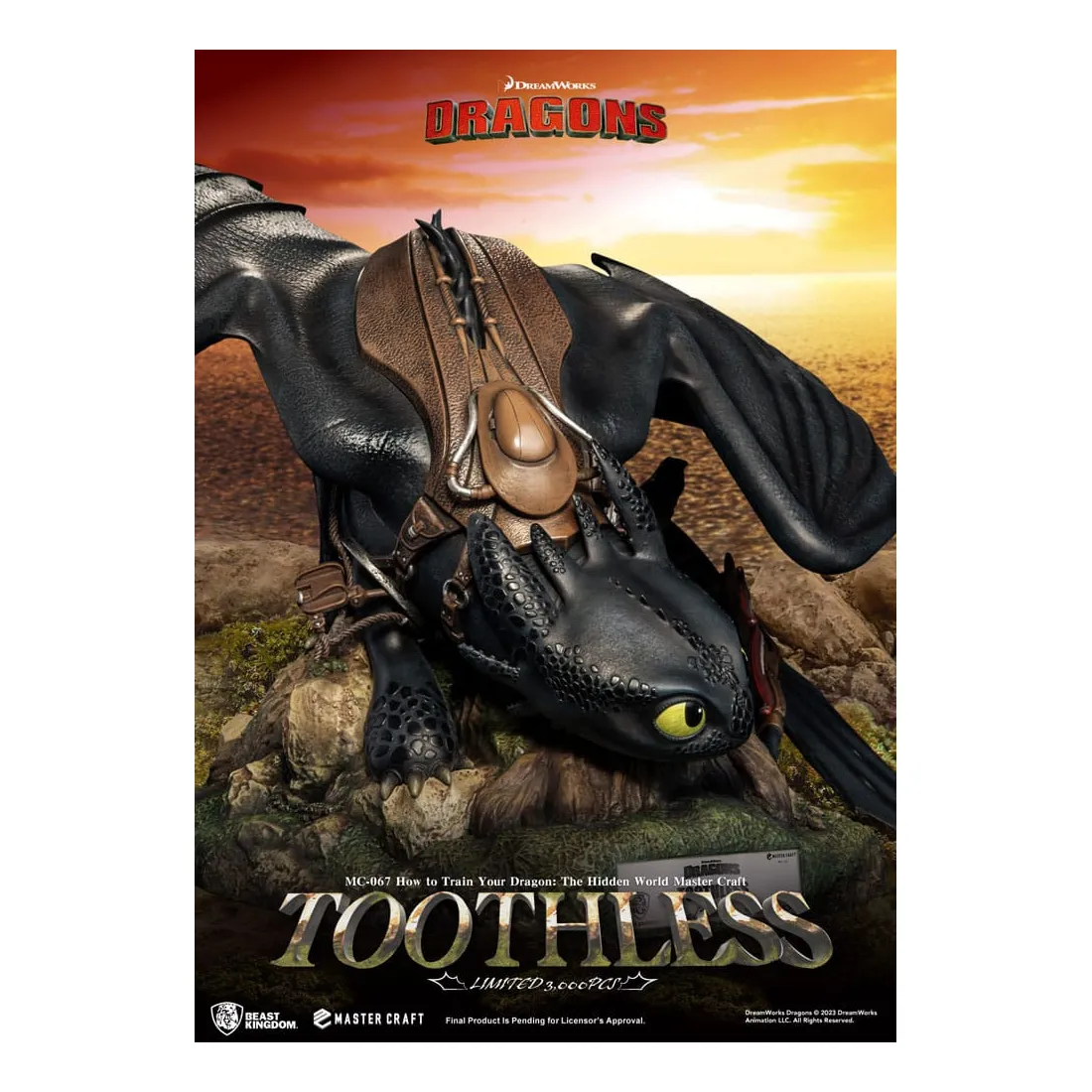 BEAST KINGDOM Dragons - Master Craft - Figurine Toothless PRÉCOMMANDE 10 BEAST KINGDOM Dragons - Master Craft - Figurine Toothless PRÉCOMMANDE – Image 8