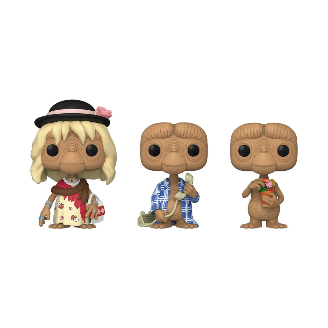 FUNKO E.T. L'extra-terrestre - Figurine E.T. In Disguise / E.T. In Robe / E.T. With Flowers Special Edition POP! 3 FUNKO E.T. L'extra-terrestre - Figurine E.T. In Disguise / E.T. In Robe / E.T. With Flowers Special Edition POP!