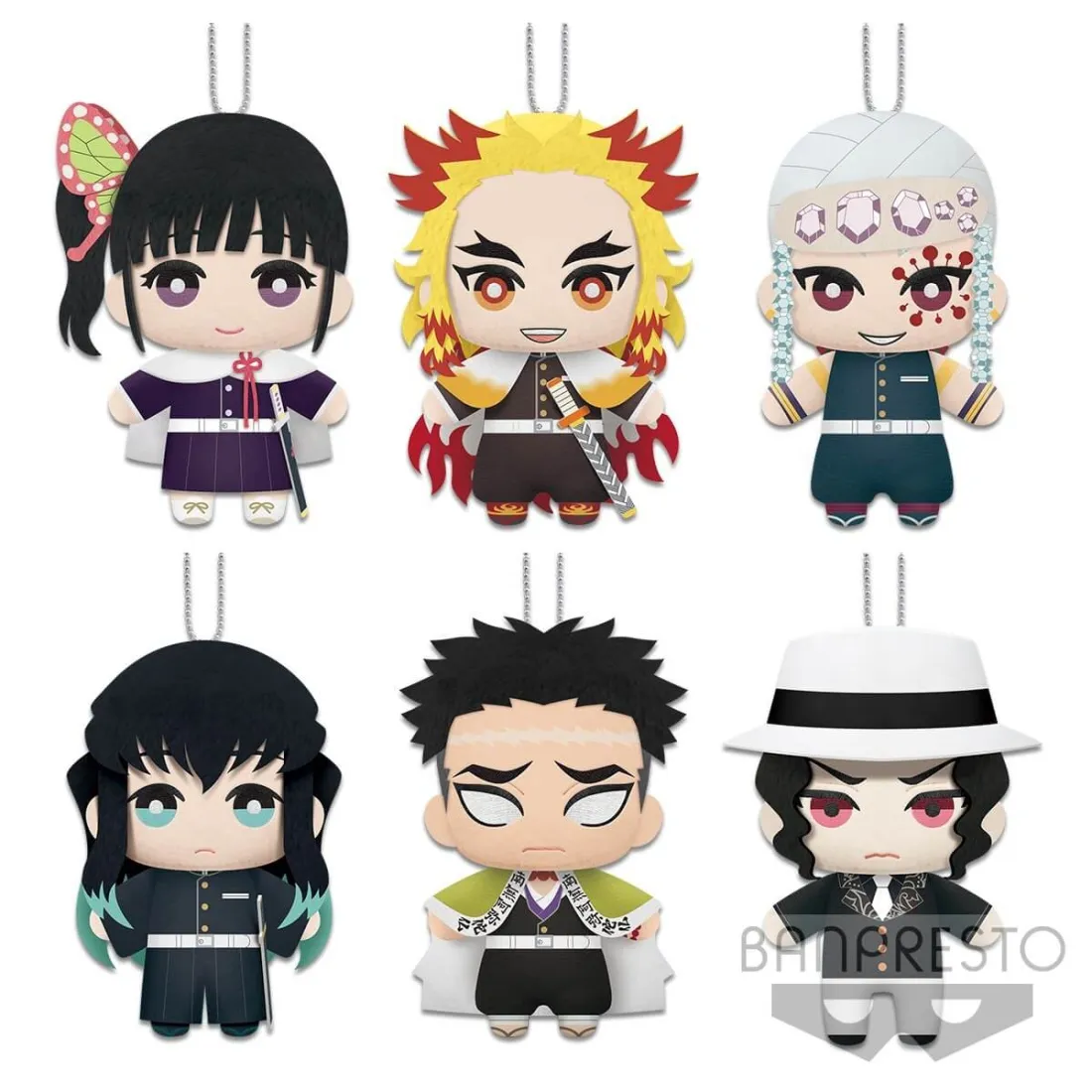 BANPRESTO Kimetsu No Yaiba: Demon Slayer - Peluches Series 3 (Kanao, Kyojuro, Tengen, Muichiro, Gyomei, Muzan) 3 BANPRESTO Kimetsu No Yaiba: Demon Slayer - Peluches Series 3 (Kanao, Kyojuro, Tengen, Muichiro, Gyomei, Muzan)