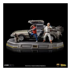 Retour Vers Le Futur - Art Scale 1/10 - Figurine DeLorean Full Set Deluxe PRÉCOMMANDE -YUGEN COLLECTIBLES Soldes retour vers le futur art scale 110 figurine delorean full set deluxe 1