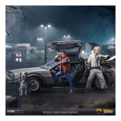 Retour Vers Le Futur - Art Scale 1/10 - Figurine DeLorean Full Set Deluxe PRÉCOMMANDE -YUGEN COLLECTIBLES Soldes retour vers le futur art scale 110 figurine delorean full set deluxe 12