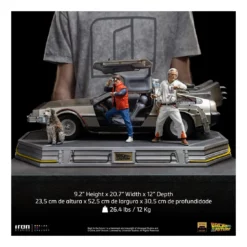Retour Vers Le Futur - Art Scale 1/10 - Figurine DeLorean Full Set Deluxe PRÉCOMMANDE -YUGEN COLLECTIBLES Soldes retour vers le futur art scale 110 figurine delorean full set deluxe 13