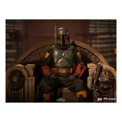 Star Wars: The Mandalorian - Deluxe Art Scale 1/10 - Figurine Boba Fett On Throne -YUGEN COLLECTIBLES Soldes star wars the mandalorian deluxe art scale 110 figurine boba fett on throne 10