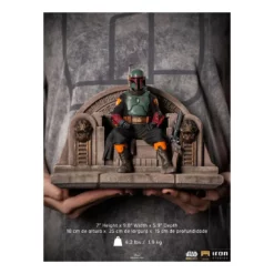Star Wars: The Mandalorian - Deluxe Art Scale 1/10 - Figurine Boba Fett On Throne -YUGEN COLLECTIBLES Soldes star wars the mandalorian deluxe art scale 110 figurine boba fett on throne 11