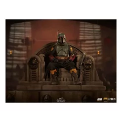 Star Wars: The Mandalorian - Deluxe Art Scale 1/10 - Figurine Boba Fett On Throne -YUGEN COLLECTIBLES Soldes star wars the mandalorian deluxe art scale 110 figurine boba fett on throne 9