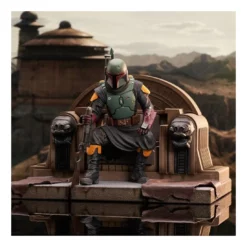 Gentle Giant Star Wars The Mandalorian - Premier Collection 1/7 - Figurine Boba Fett On Throne -YUGEN COLLECTIBLES Soldes star wars the mandalorian premier collection 17 figurine boba fett on throne 2